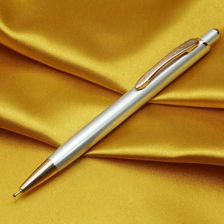 Unomax Dolce Metal Blue Ball Pen Matt Gray Body with box pack – image 2