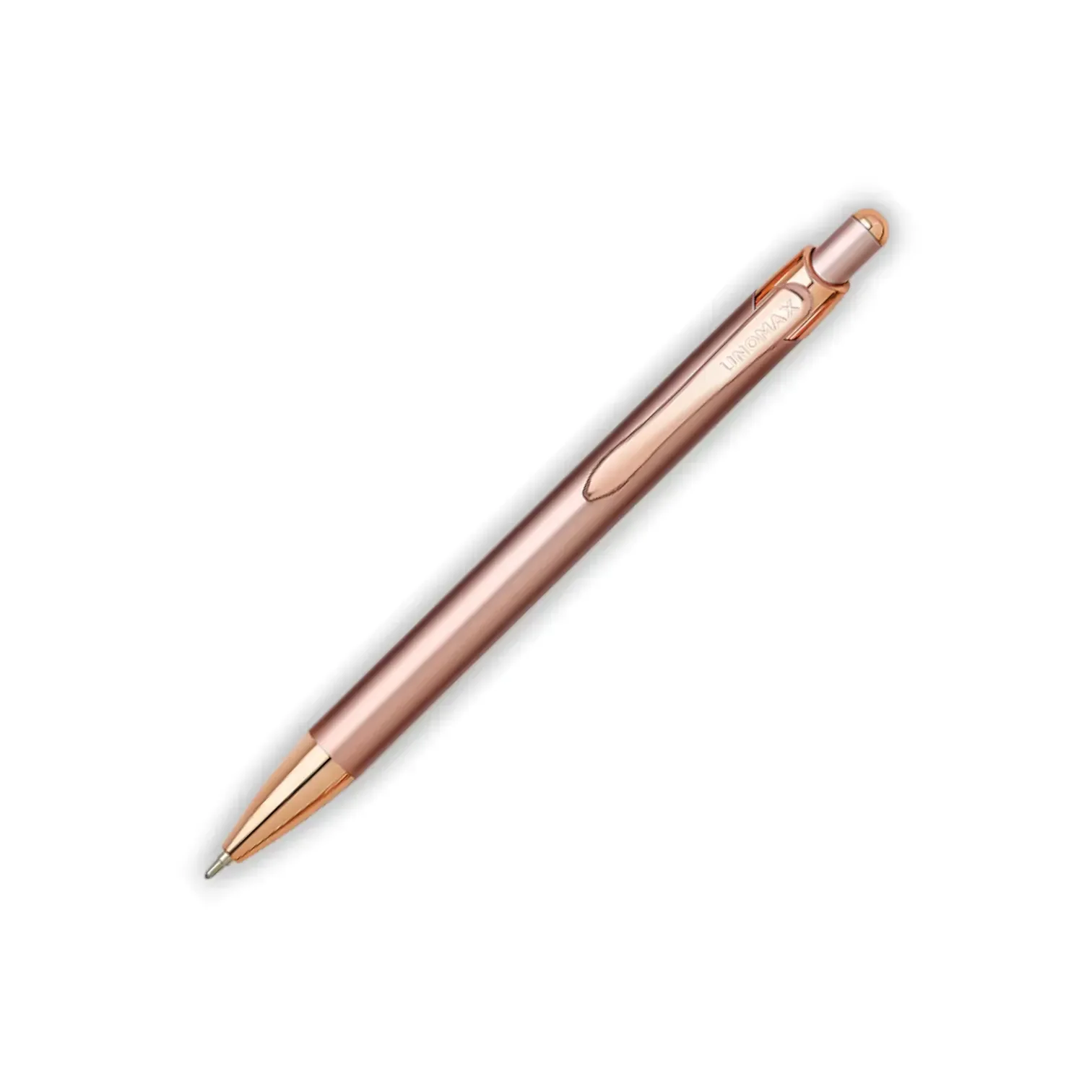 Unomax Dolce Metal Blue Ball Pen Matt Gold Body with box pack – image 2