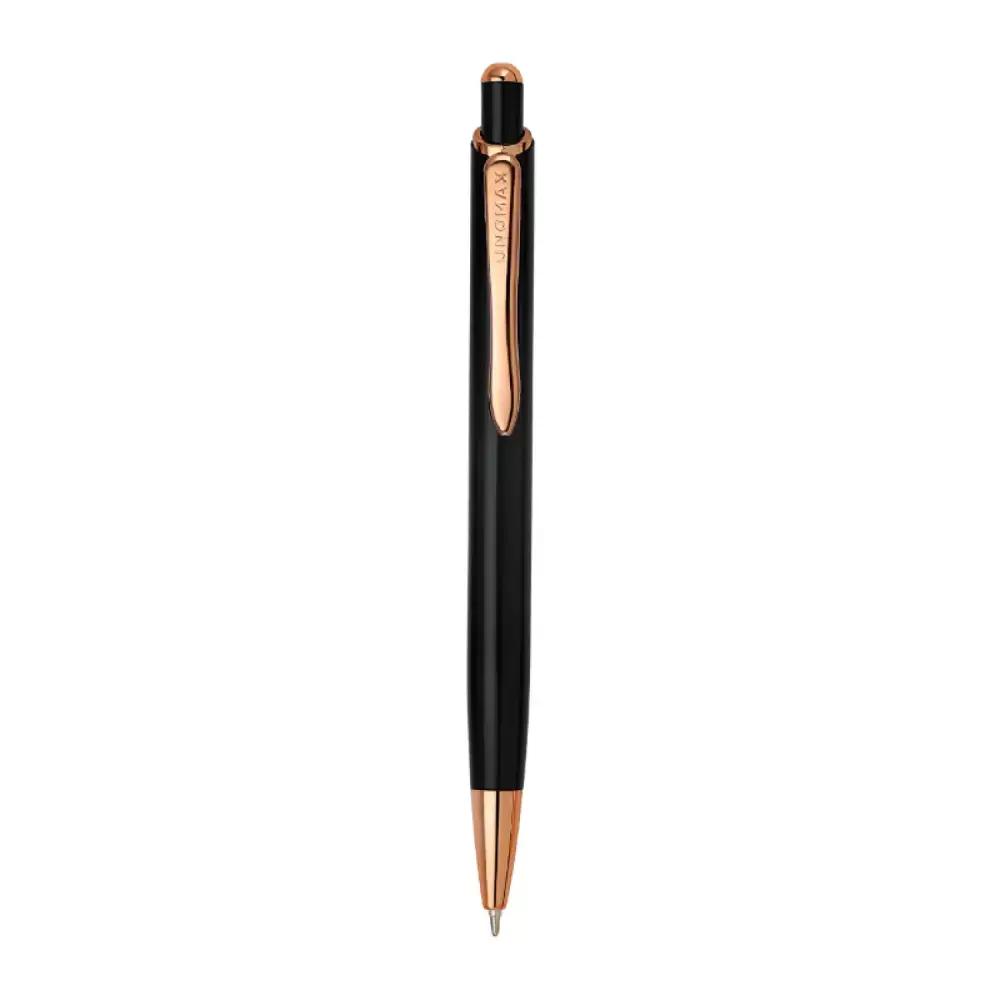 Unomax Dolce Metal Blue Ball Pen Black Body with box pack – image 4