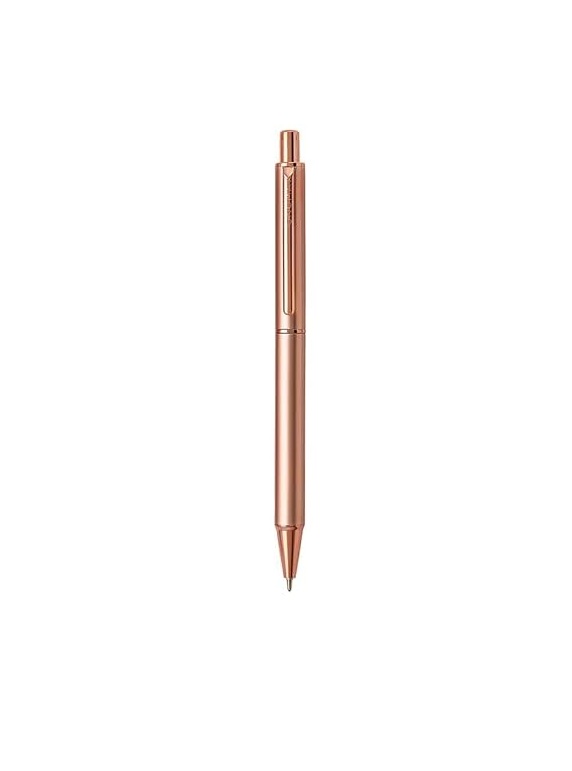 Unomax Tiffany Metal Blue Ball Pen Matt Gold Body with box pack