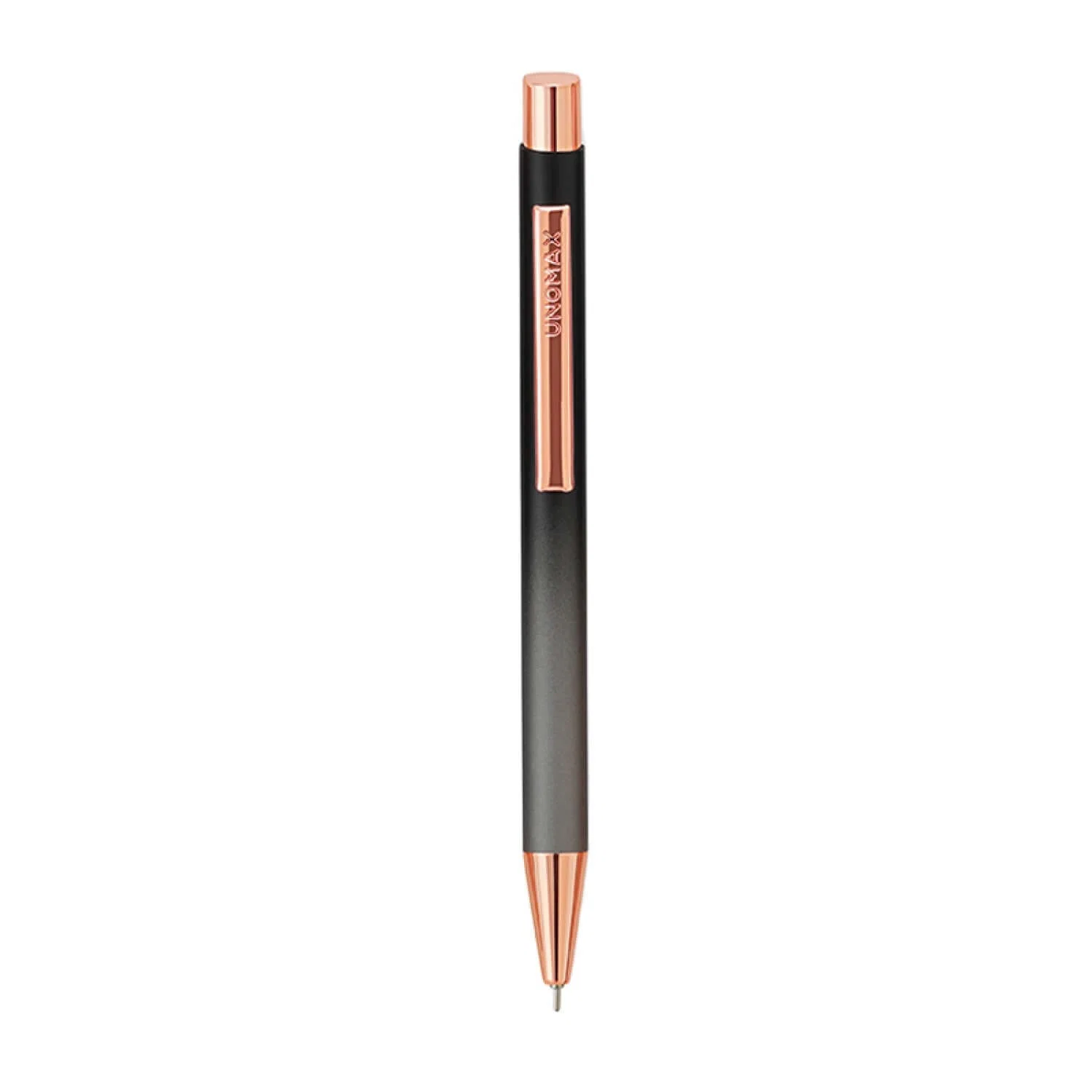 Unomax Richmond Metal Blue Ball Pen Matt Black Body with box pack