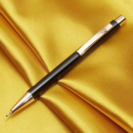Unomax Excella Metal Blue Ball Pen Black Body with box pack