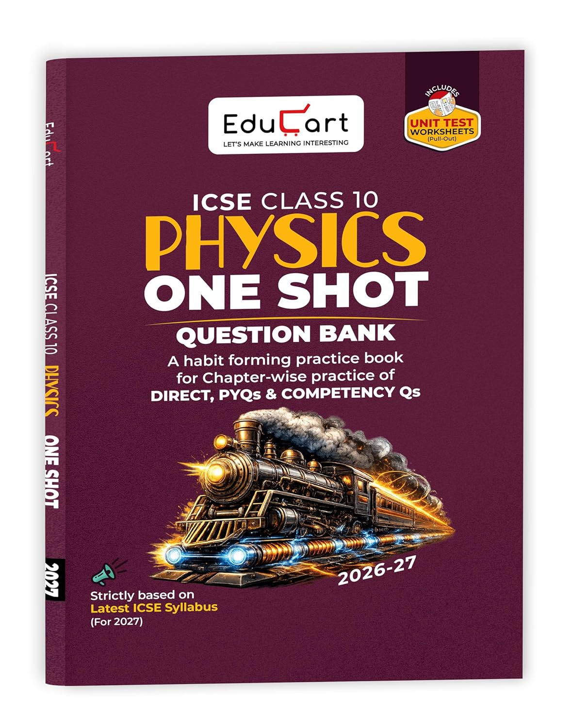 Educart ICSE Class 10 Physics One Shot Question Bank 2026-27