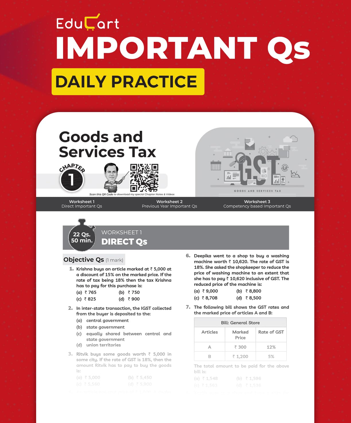 Educart ICSE Class 10 Mathematics One Shot Question Bank 2026-27 – image 2