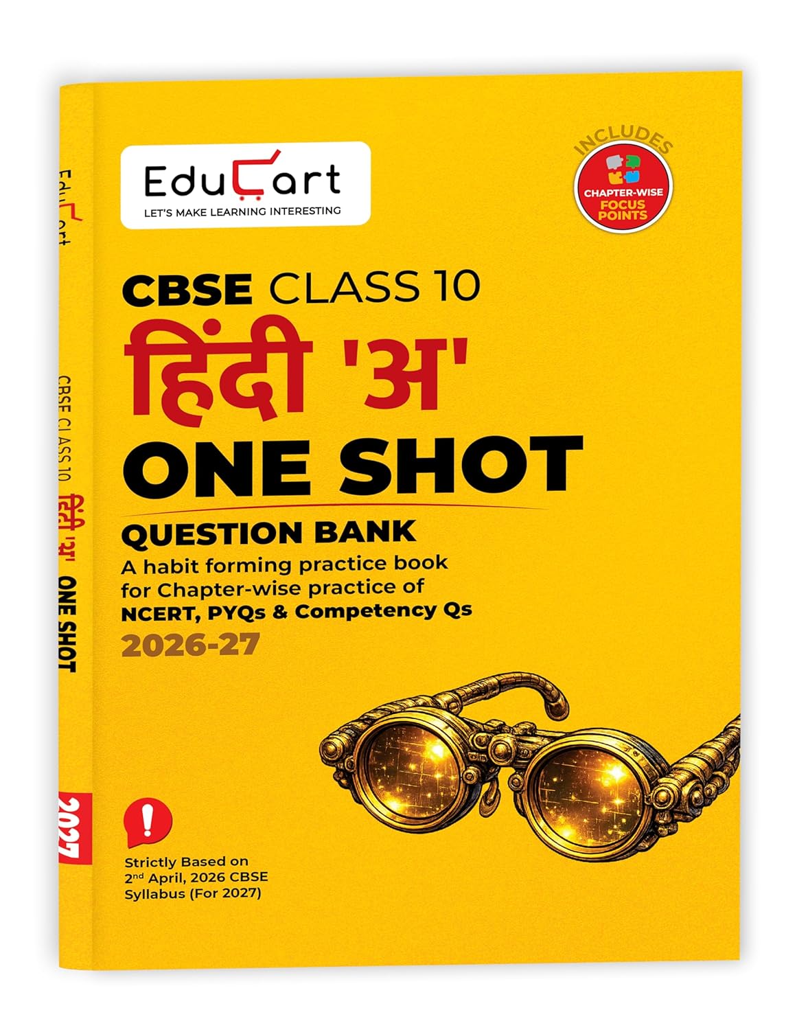  Educart CBSE Class 10 Hindi A One Shot Question Bank 2026–27