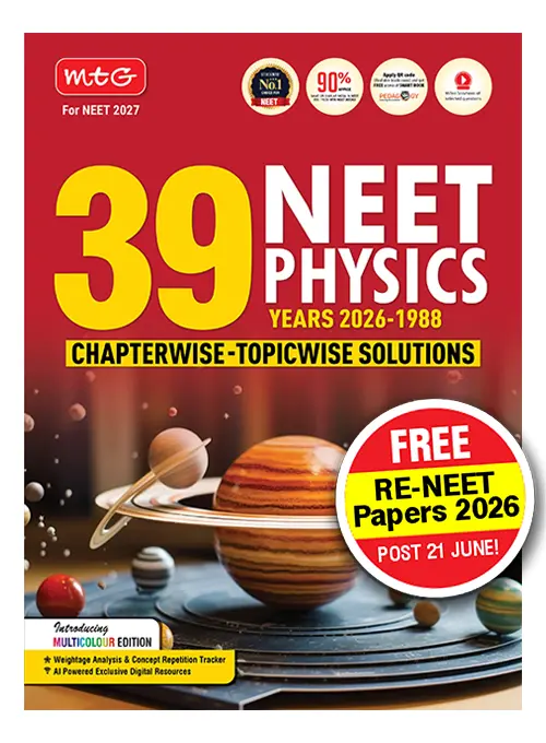 MTG 39 Years NEET Physics Book For 2026-2027 Exam