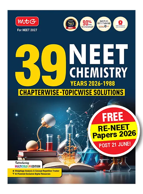 MTG 39 Years NEET Chemistry Book For 2026-2027 Exam