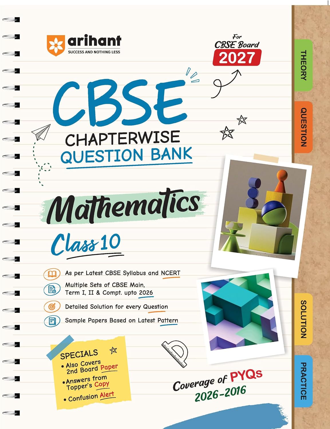  Arihant CBSE Class 10 Mathematics Question Bank  For Board Exam 2027