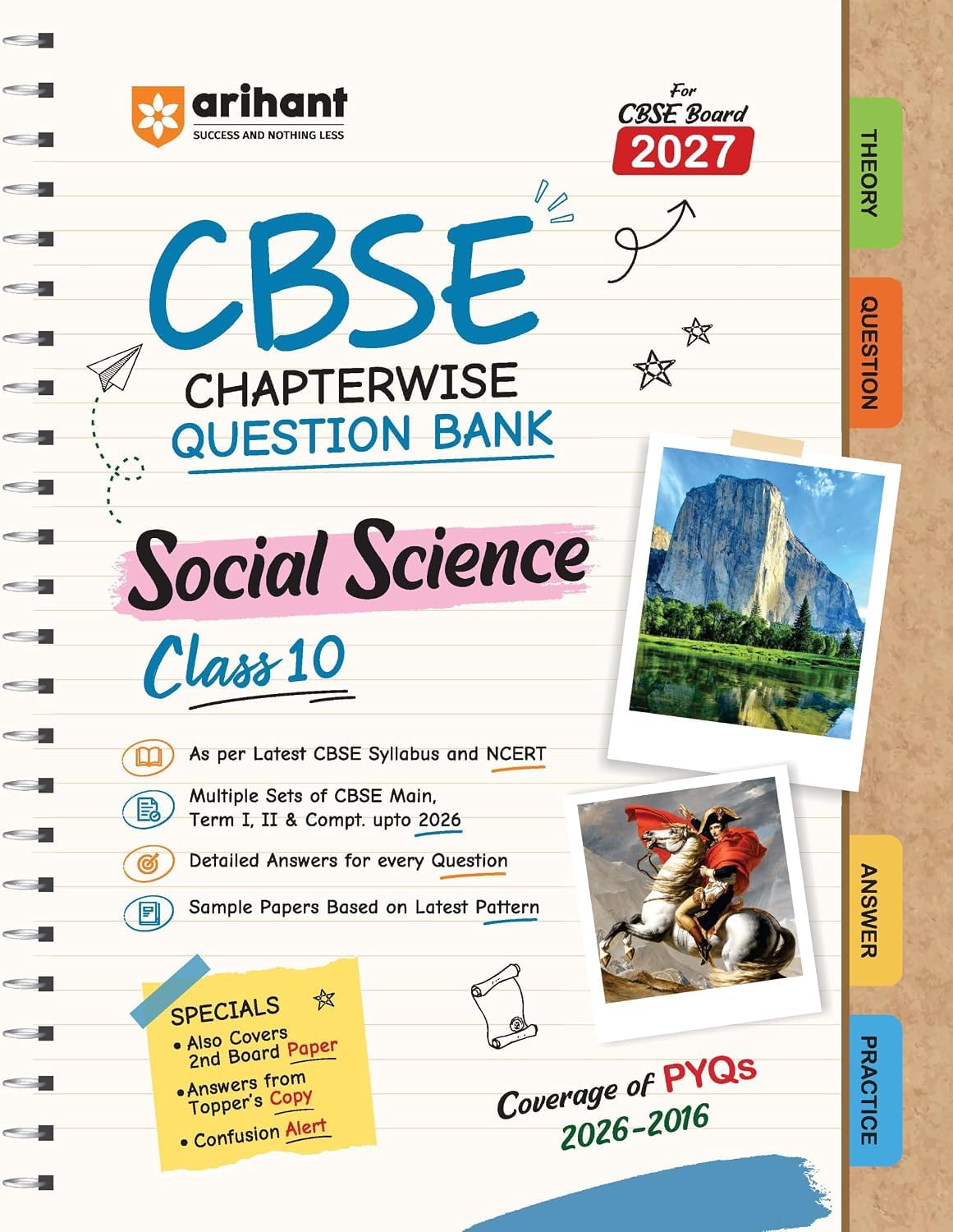  Arihant CBSE Class 10 Social Science Question Bank  For Board Exam 2027