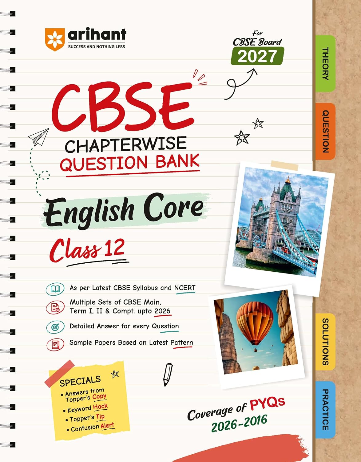  Arihant CBSE Class 12 English Core Question Bank  For Board Exam 2027
