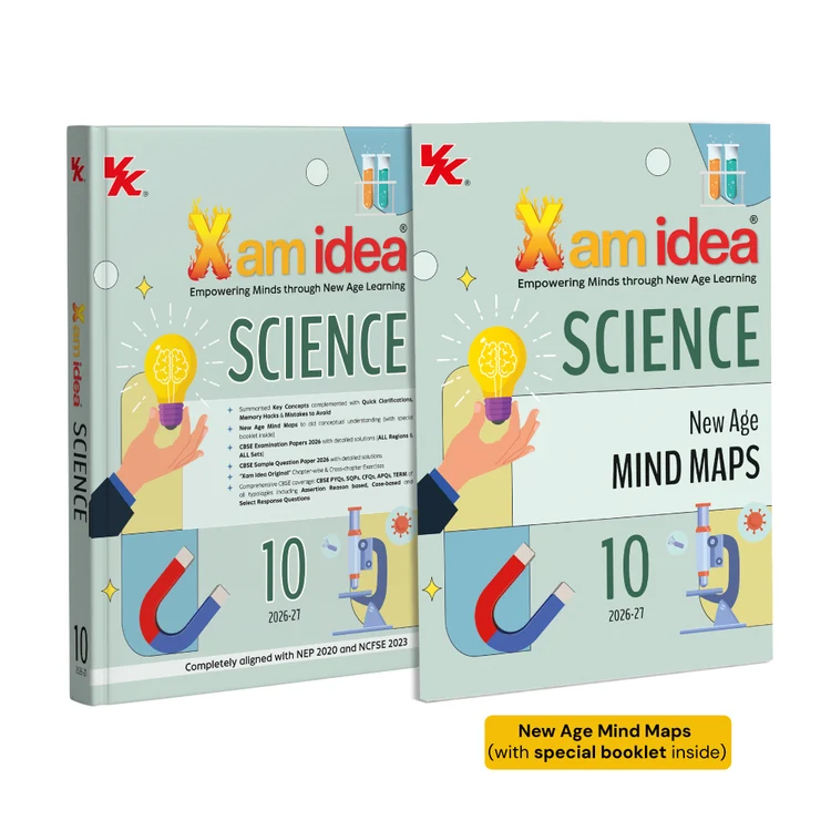 Xam idea Science Class 10 Question Bank Exam 2026-27 With New Age Mind Maps