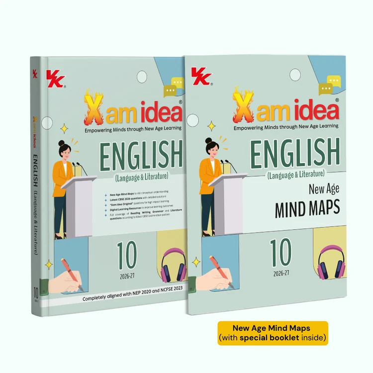 Xam idea English Lan. & Lit Class 10 Question Bank Exam 2026-27 With New Age Mind Maps – image 1