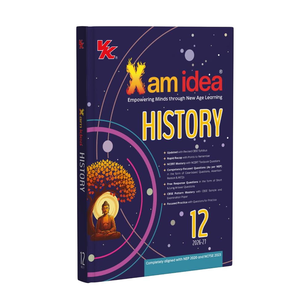 Xam idea History Class 12 Question Bank Exam 2026-27 With New Age Mind Maps – image 1