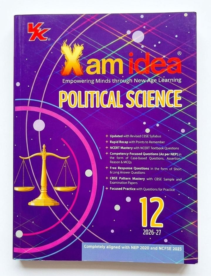 Xam idea Political Science Class 12 Question Bank Exam 2026-27 