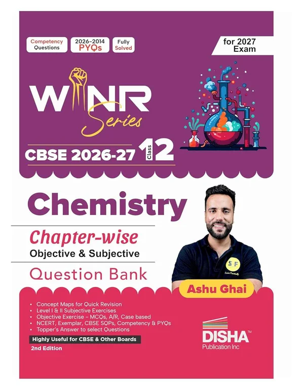 Disha WINR Series Class 12 Chemistry Chapter-wise Objective & Subjective CBSE 2026-27
