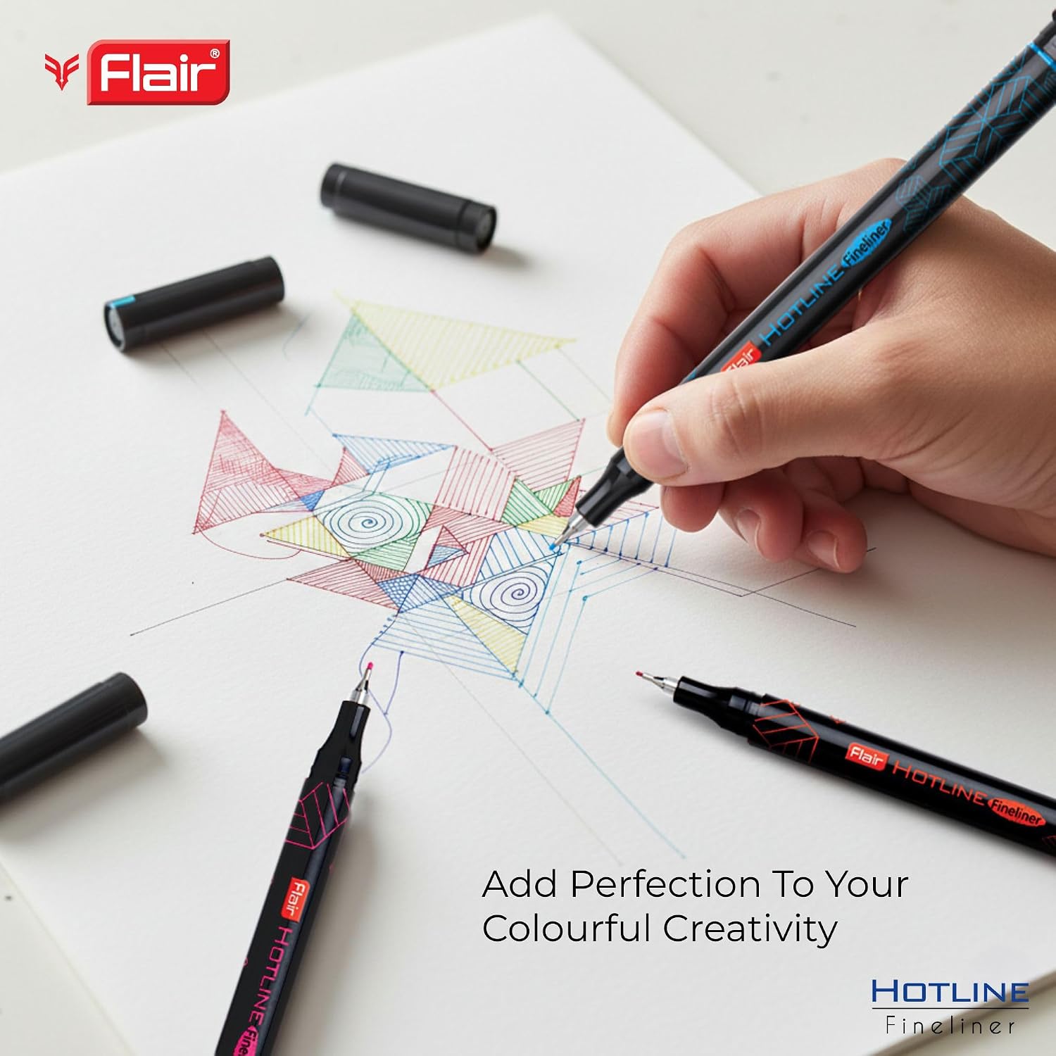 FLAIR Hotline 0.7 to 1 mm Metal Tip Fineliner Pen | colour pens | – image 3