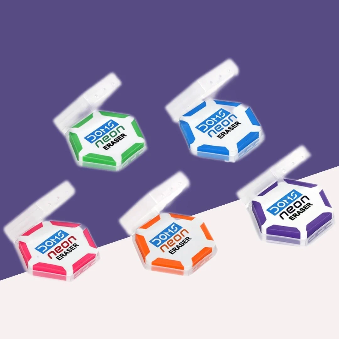 Doms Neon Eraser Pack of 1 pcs