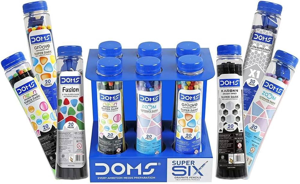 Doms SUPER SIX HB/2 Graphite Pencils 