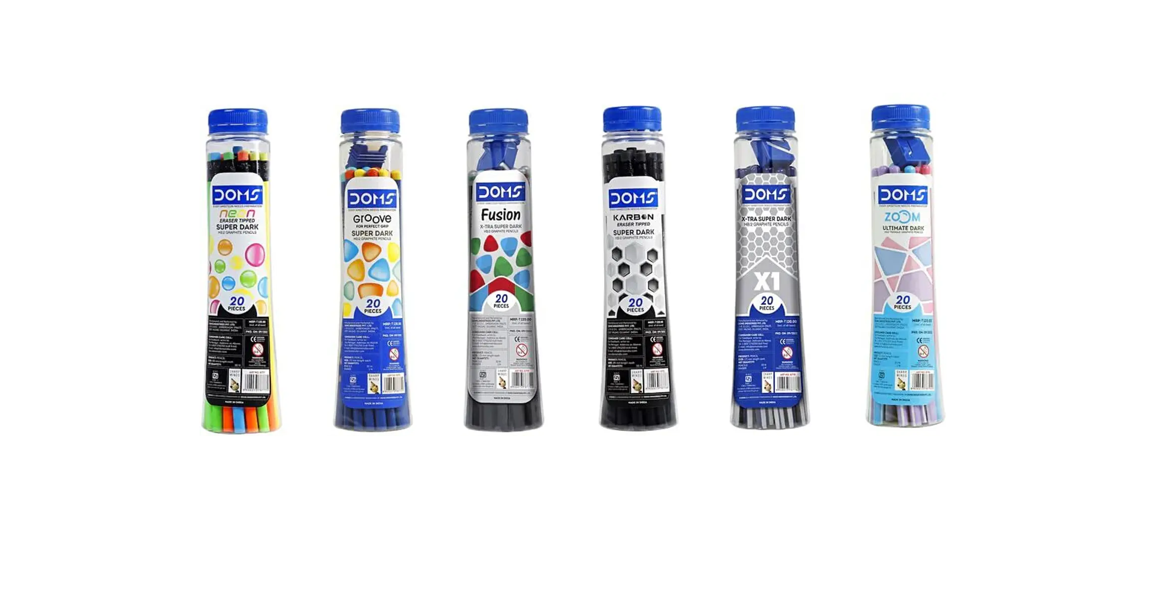 Doms SUPER SIX HB/2 Graphite Pencils  – image 2