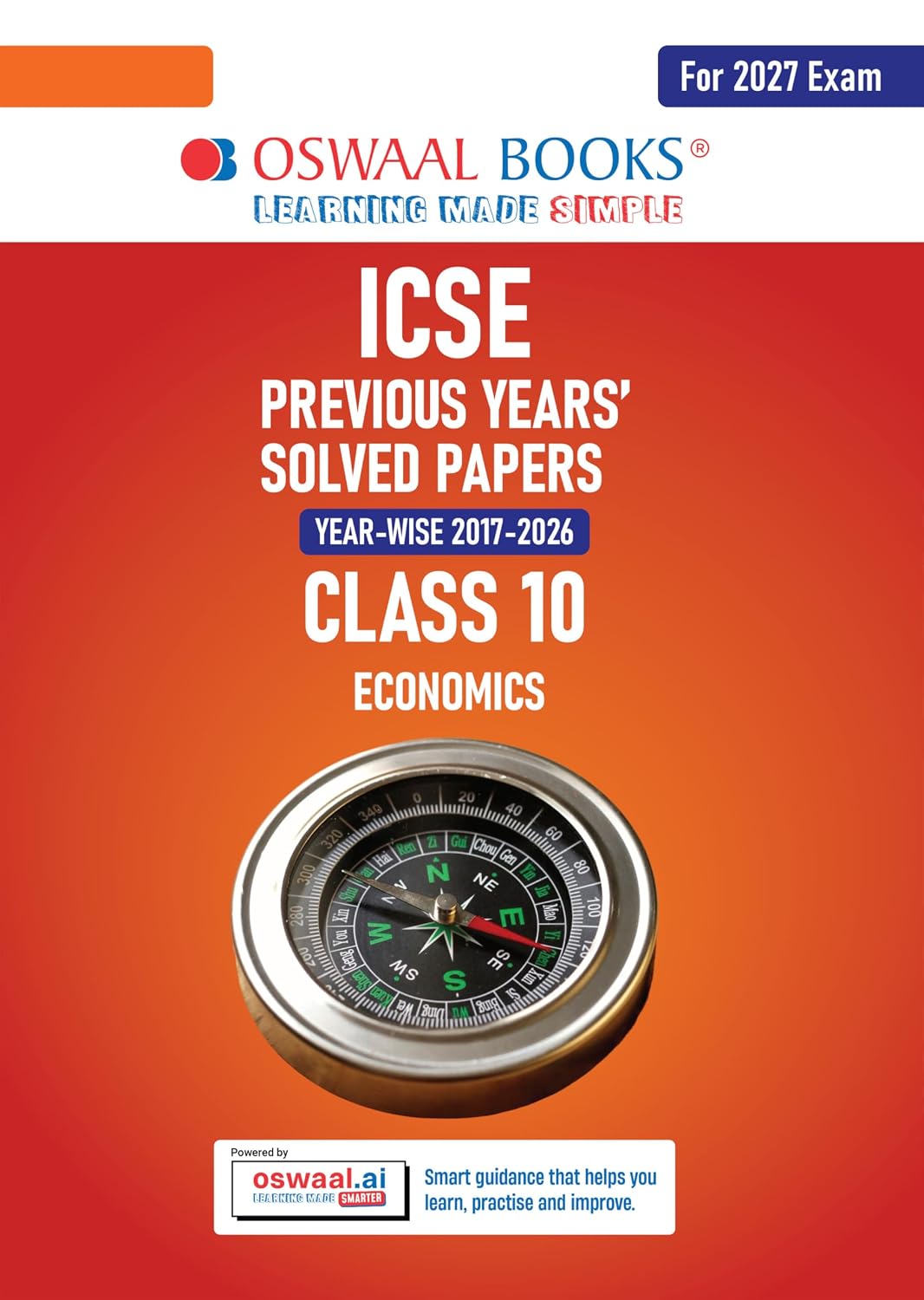  Oswaal ICSE Economics Class-10 (10 Previous Years' Solved papers Year-wise (2017-2026)