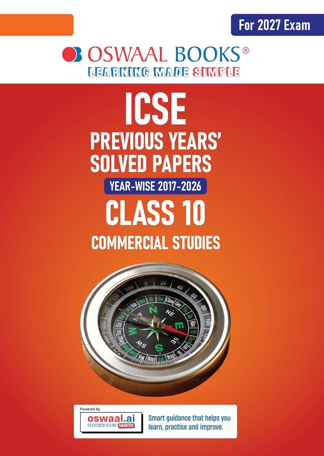  Oswaal ICSE  Commercial Studies Class-10 (10 Previous Years' Solved papers | Year-wise (2017-2026)