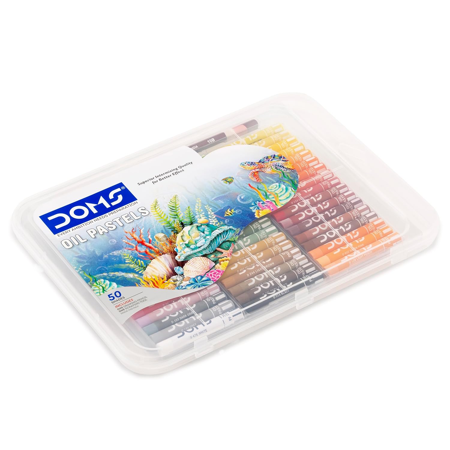  DOMS 50 Shades Oil Pastel With Case – image 3