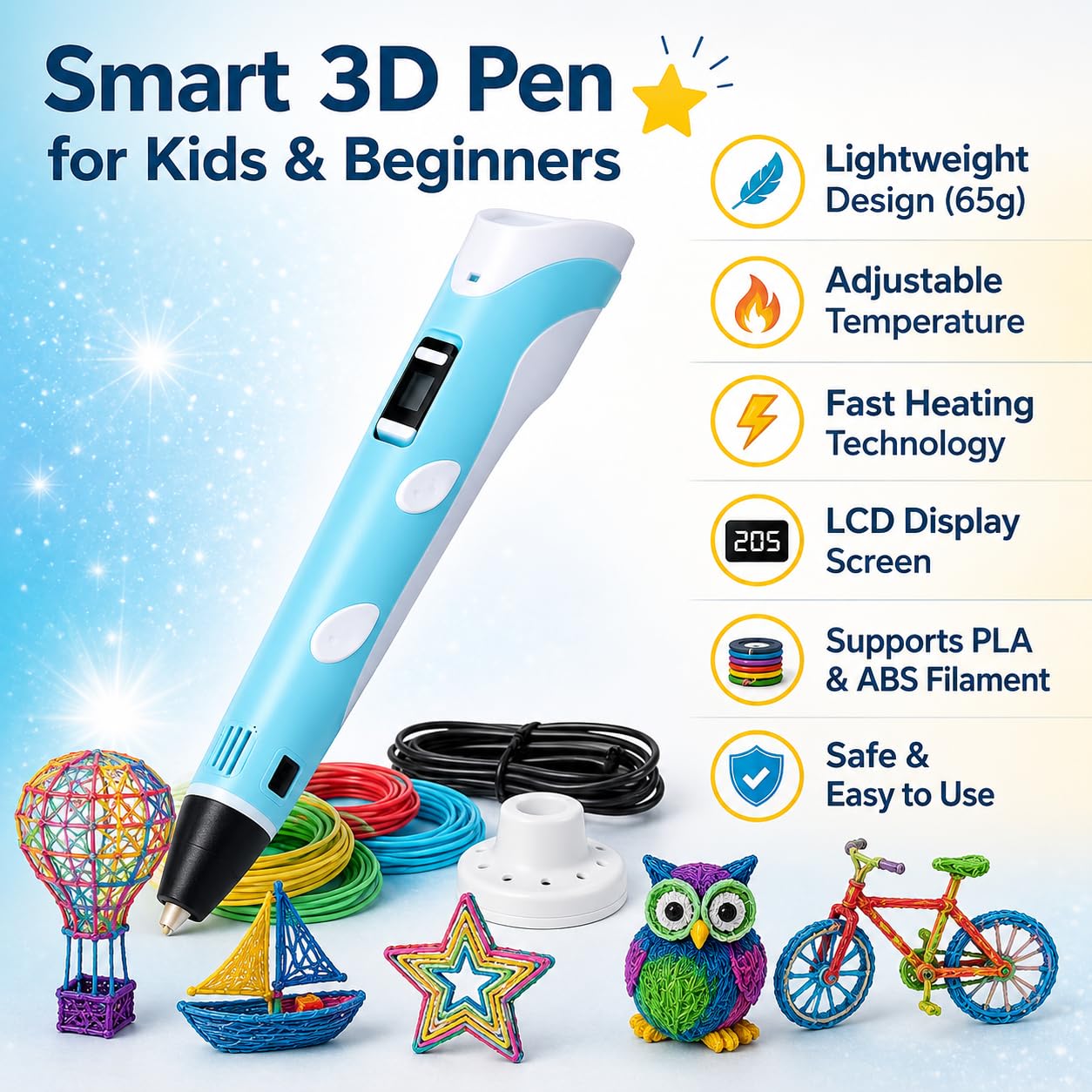 3D Drawing Pen with LCD Display – image 3