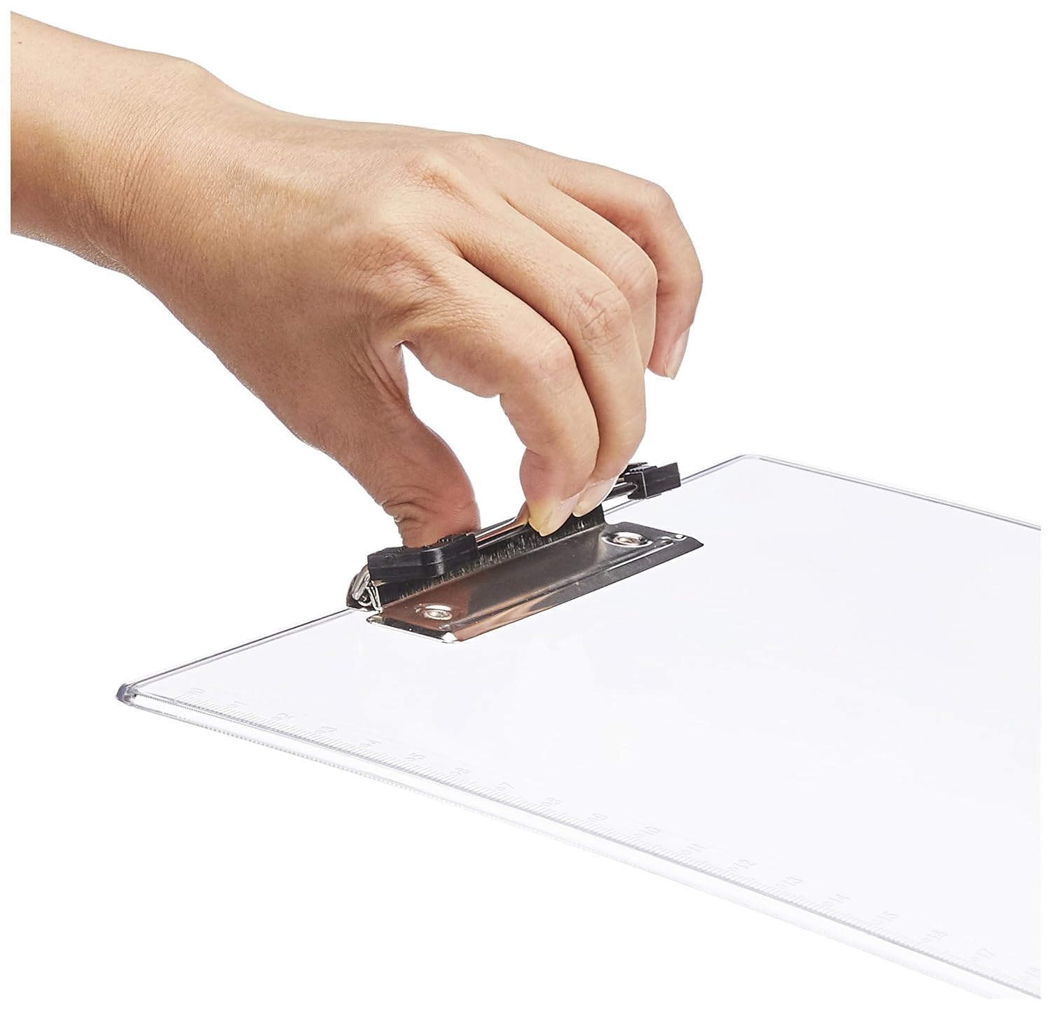 Solo Unbreakable & Transparent Exam Board, Extra Thick Strong Moulded Clipboard Writing Pad  – image 2
