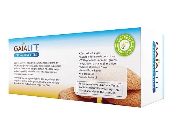Gaia Lite Sugar Free Cookies (200 g) – image 2