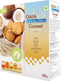 Gaia Lite Sugar Free Coconut Multigrain Cookies (200 g) – image 1