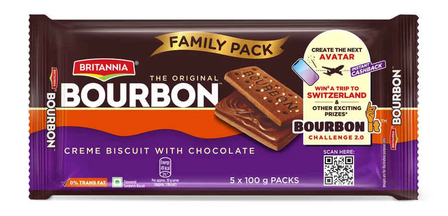 Britannia Original Bourbon Chocolate Cream Biscuits – image 4