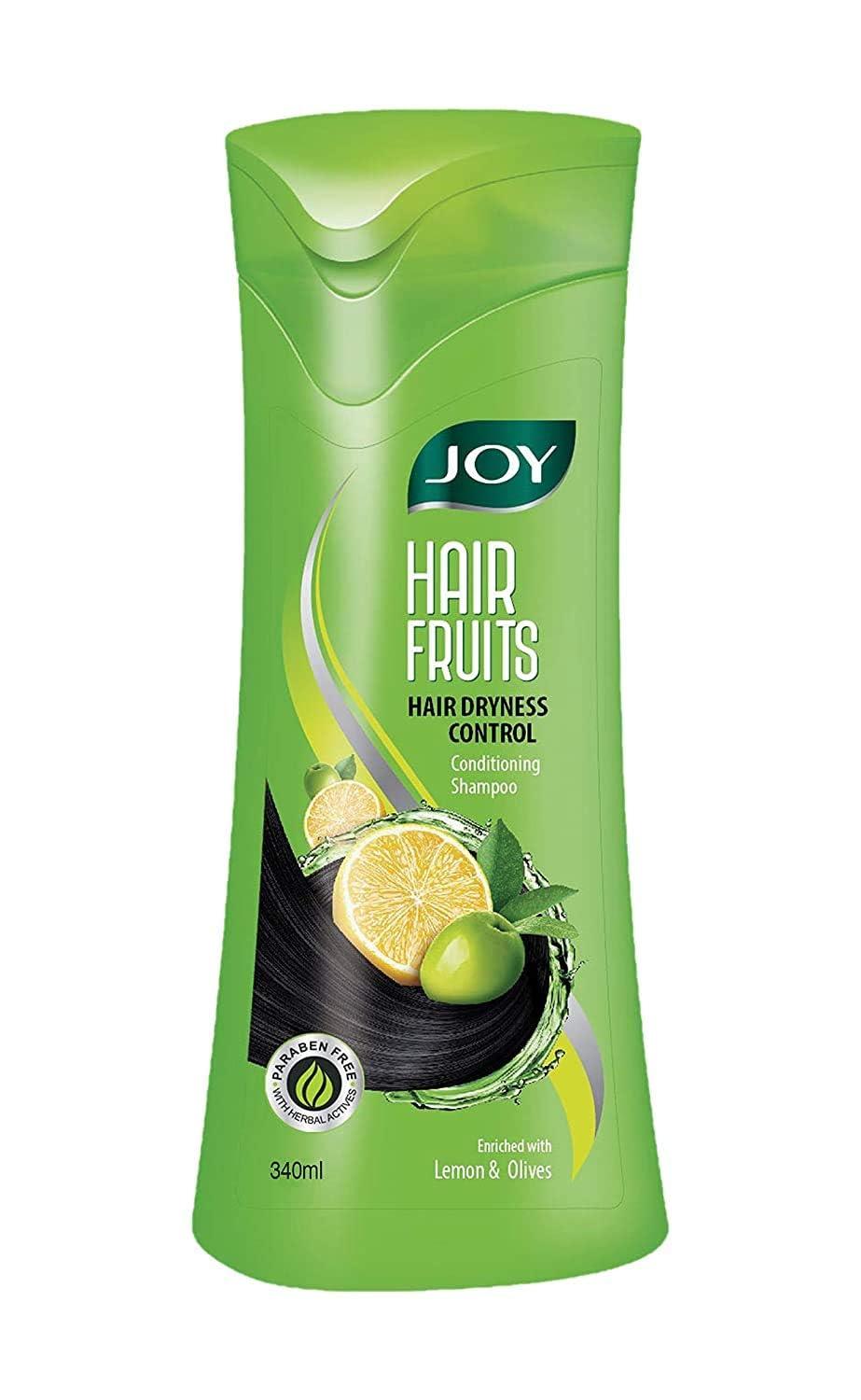 Joy Hair Fruits Hair Dryness Control Shampoo with Lemon Fruit & Olives – 340 ml
