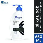 Head & Shoulders Silky Black Anti-Dandruff Shampoo – 650 ml – image 1