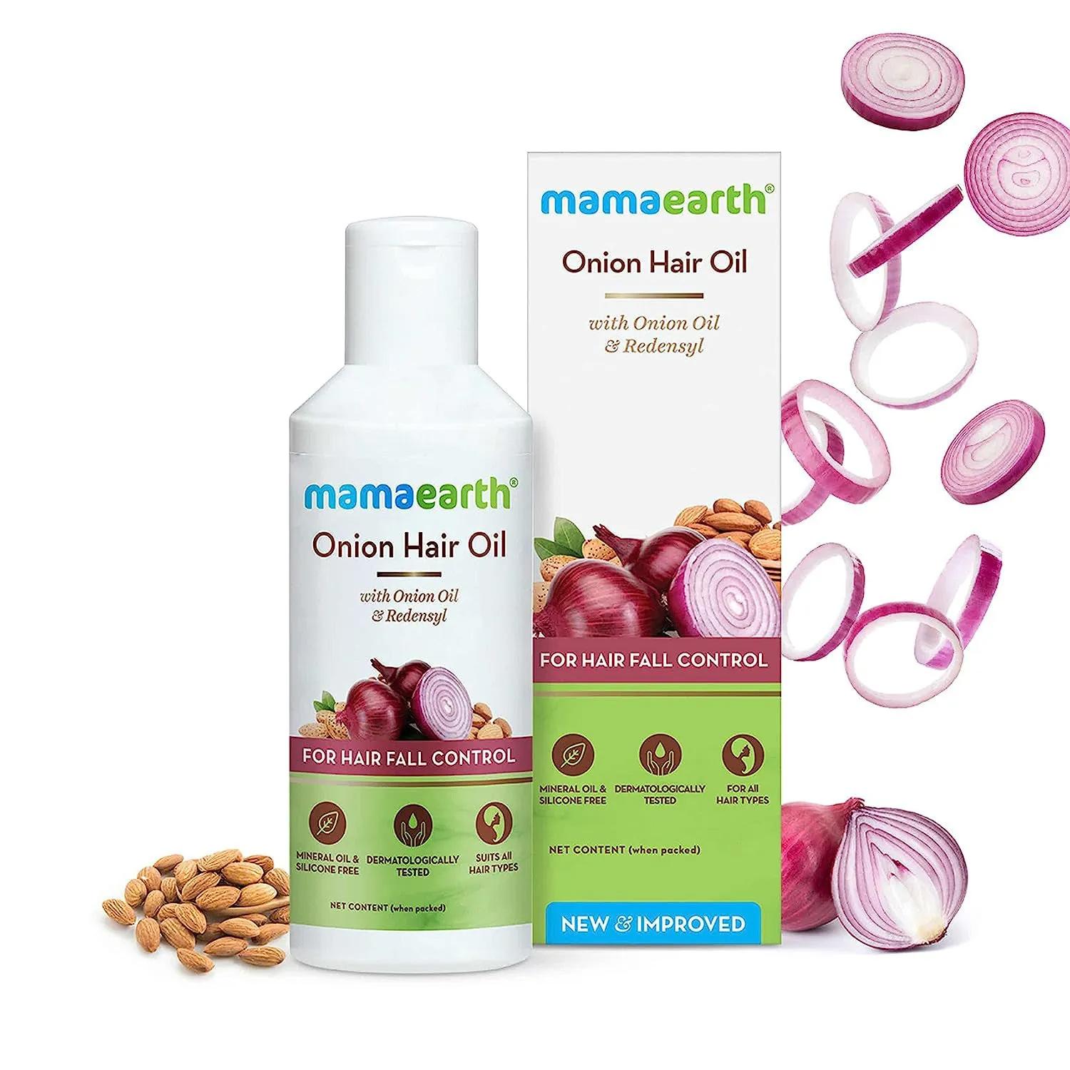 Mamaearth Onion Hair Oil with Redensyl – 100 ml