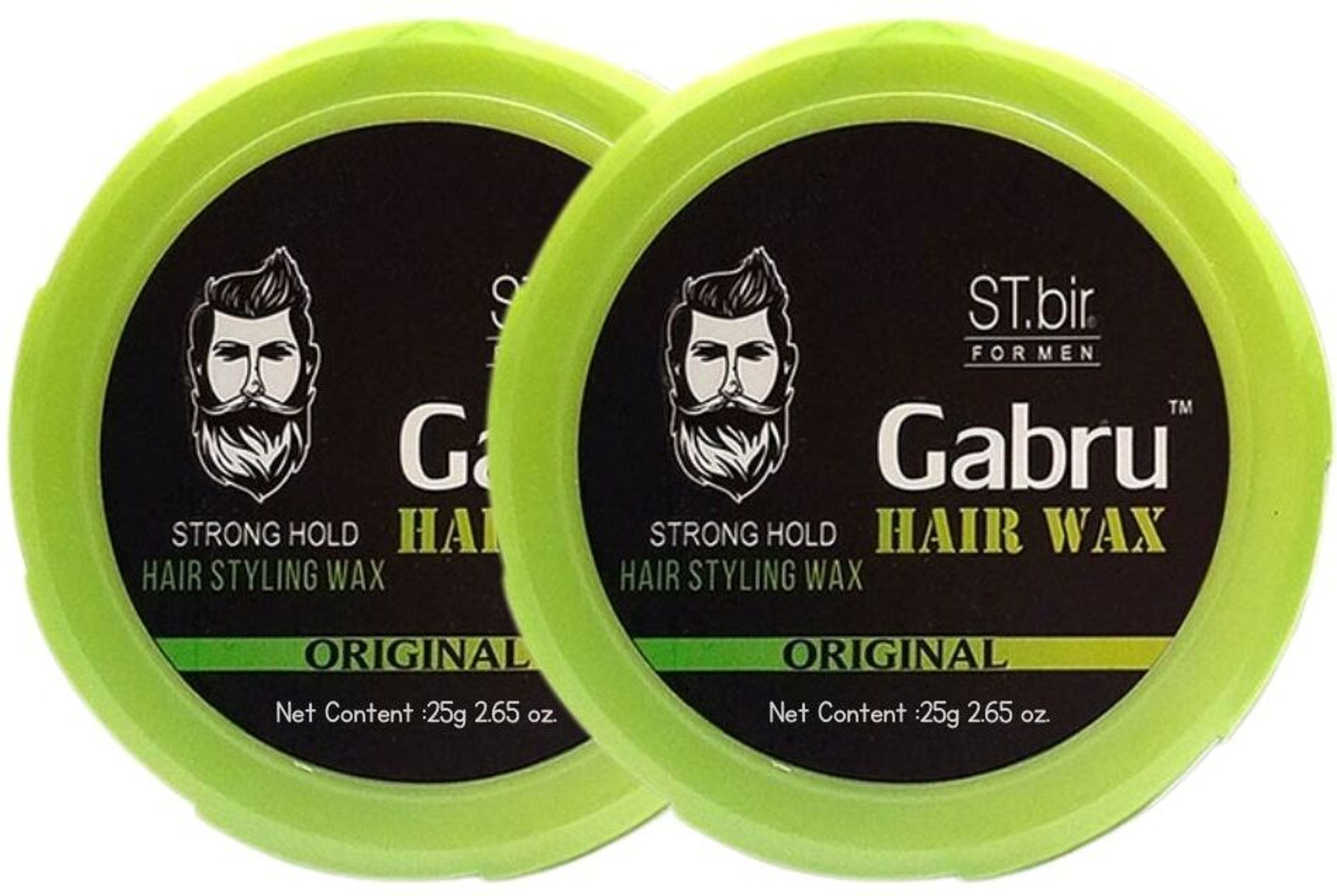 GABRU Strong Hold Hair Styling Wax – Green, 25 g – image 2