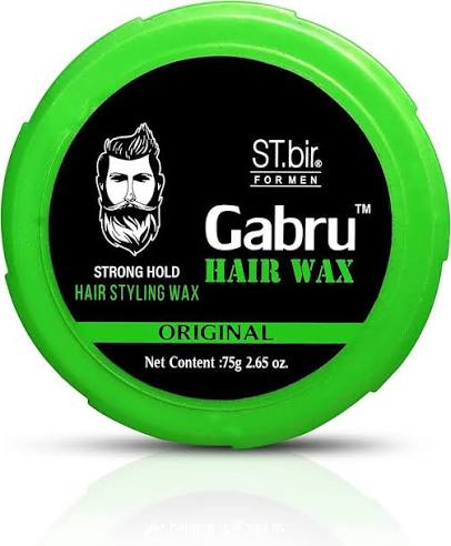 GABRU Strong Hold Hair Styling Wax – Green, 25 g