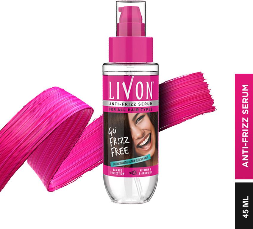 Livon Anti-Frizz Hair Serum – 45 ml + Free Pocket Serum ₹29