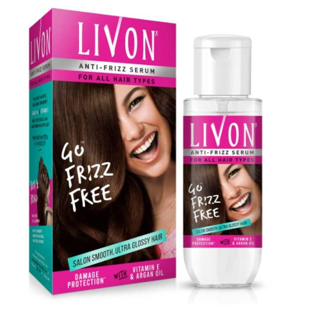 Livon Anti-Frizz Hair Serum – 45 ml + Free Pocket Serum ₹29 – image 2