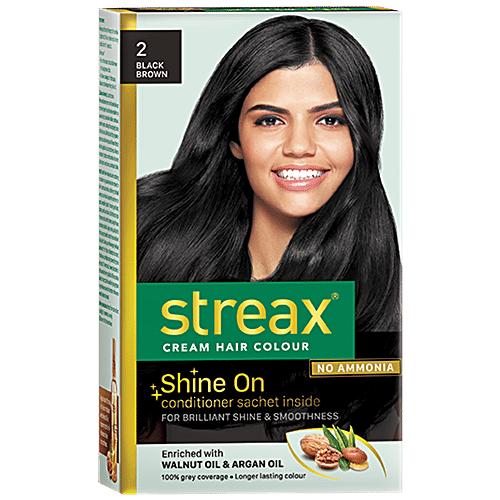Streax Cream Hair Colour – 2 (Black Brown) – 50 ml – image 2