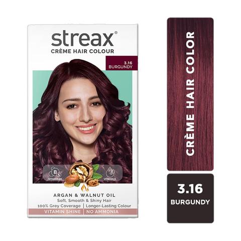 Streax Cream Hair Colour – 3.16 (Burgundy) – 50 ml – image 1