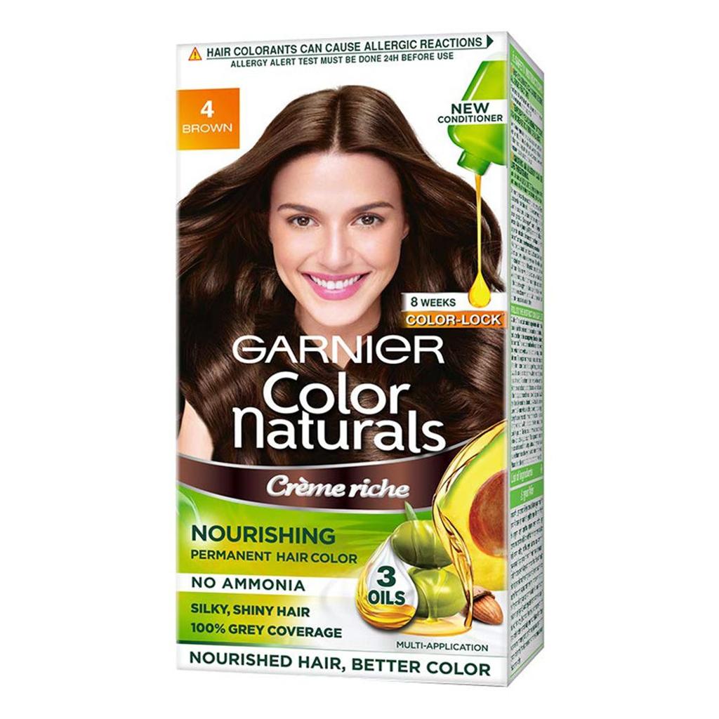 Garnier Color Naturals Hair Colour – 4 (Brown) – 35 ml