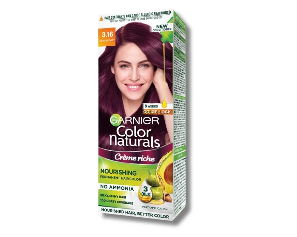 Garnier Color Naturals Hair Colour – 3.16 (Burgundy) – 60 ml – image 3