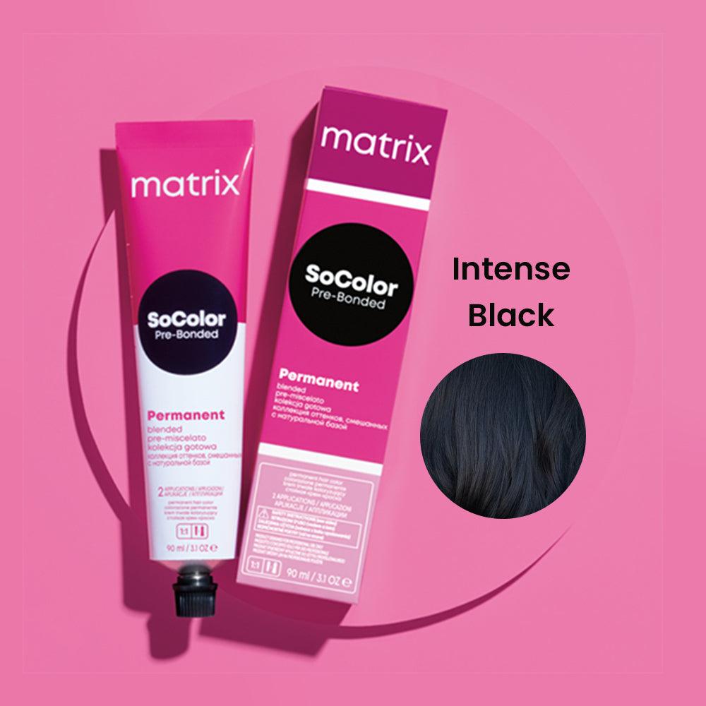 Matrix SoColor Pre-Bonded Permanent Hair Colour – 1 Intense Black – 90 g – image 2