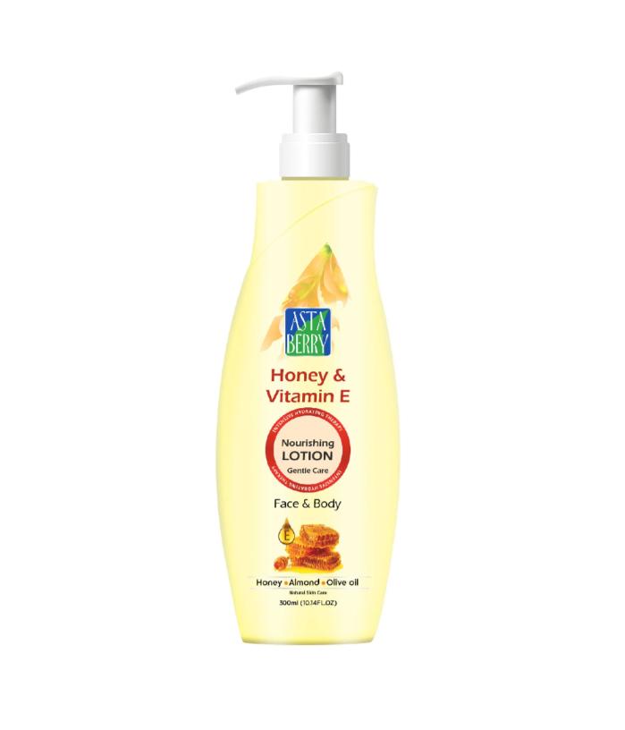Astaberry Honey & Vitamin E Face & Body Lotion – 300 ml