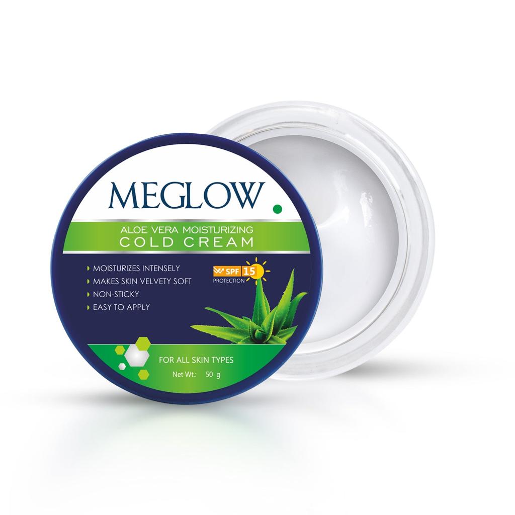 Meglow Aloe Vera Moisturizing Cold Cream – 50 g