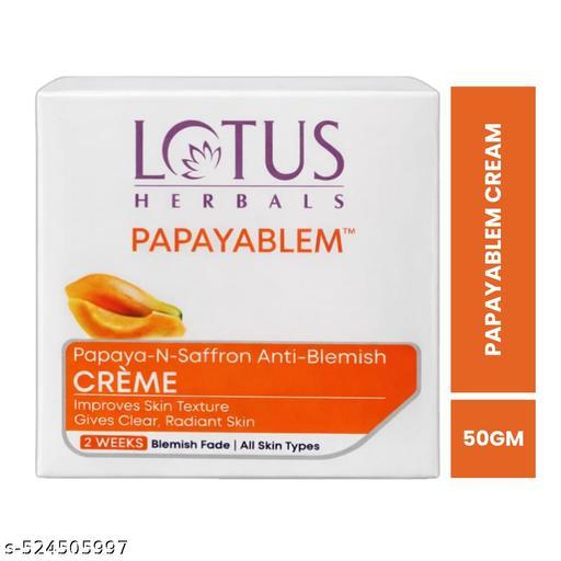 Lotus Herbals Papayablem Papaya-N-Saffron Anti-Blemish Cream – 50 g