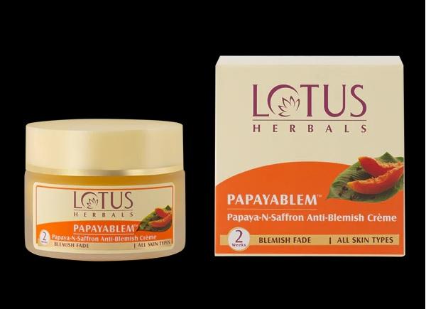 Lotus Herbals Papayablem Papaya-N-Saffron Anti-Blemish Cream – 50 g – image 2