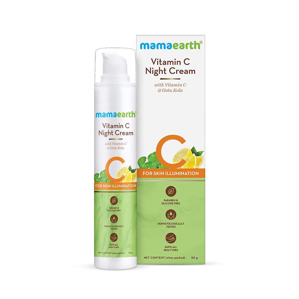 Mamaearth Night Cream with Vitamin C & Gotukola – 50 g