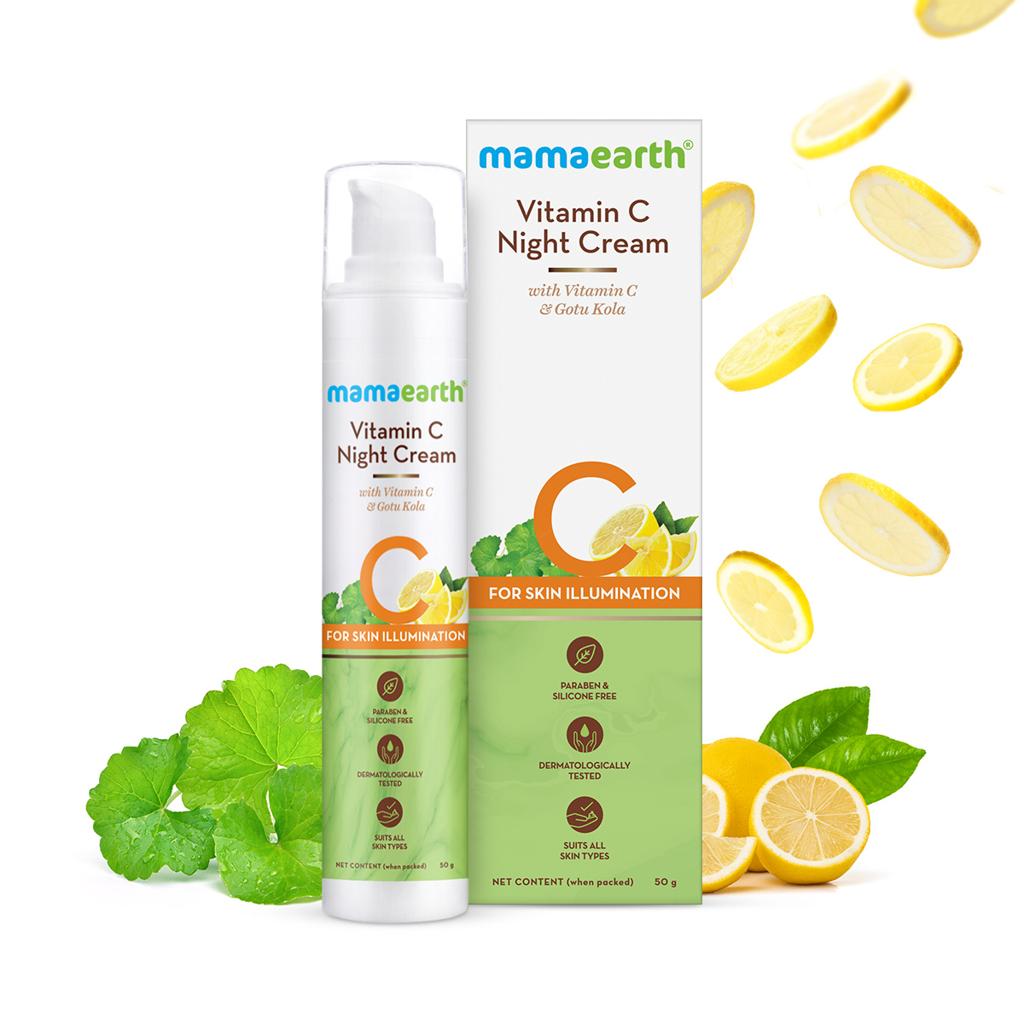 Mamaearth Night Cream with Vitamin C & Gotukola – 50 g – image 2