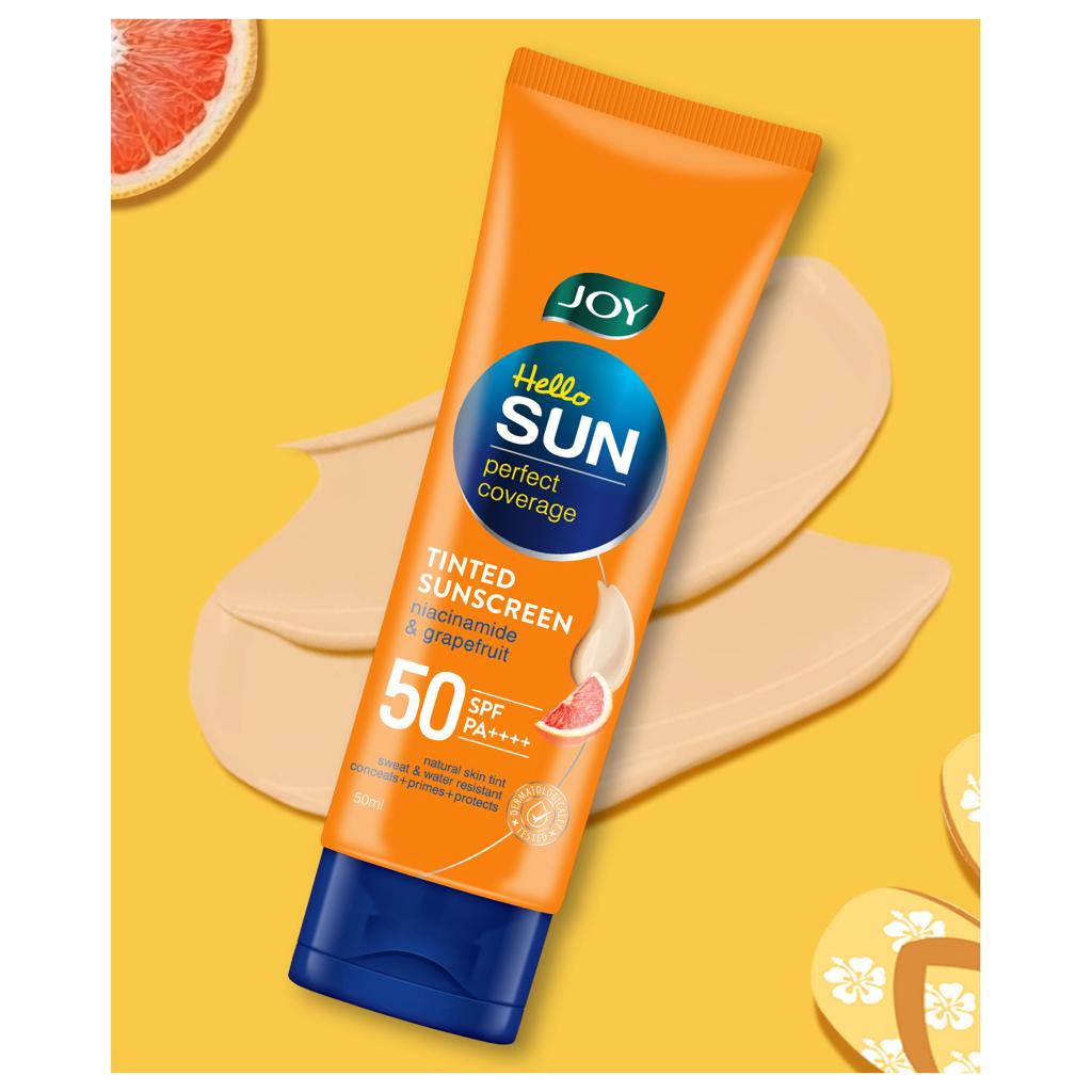 JOY Hello Sun Perfect Coverage Tinted Sunscreen SPF 50 PA++++ – 50 ml – image 2